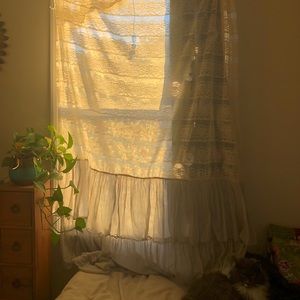 Urban Outfitters gorgeous lace ruffles curtain